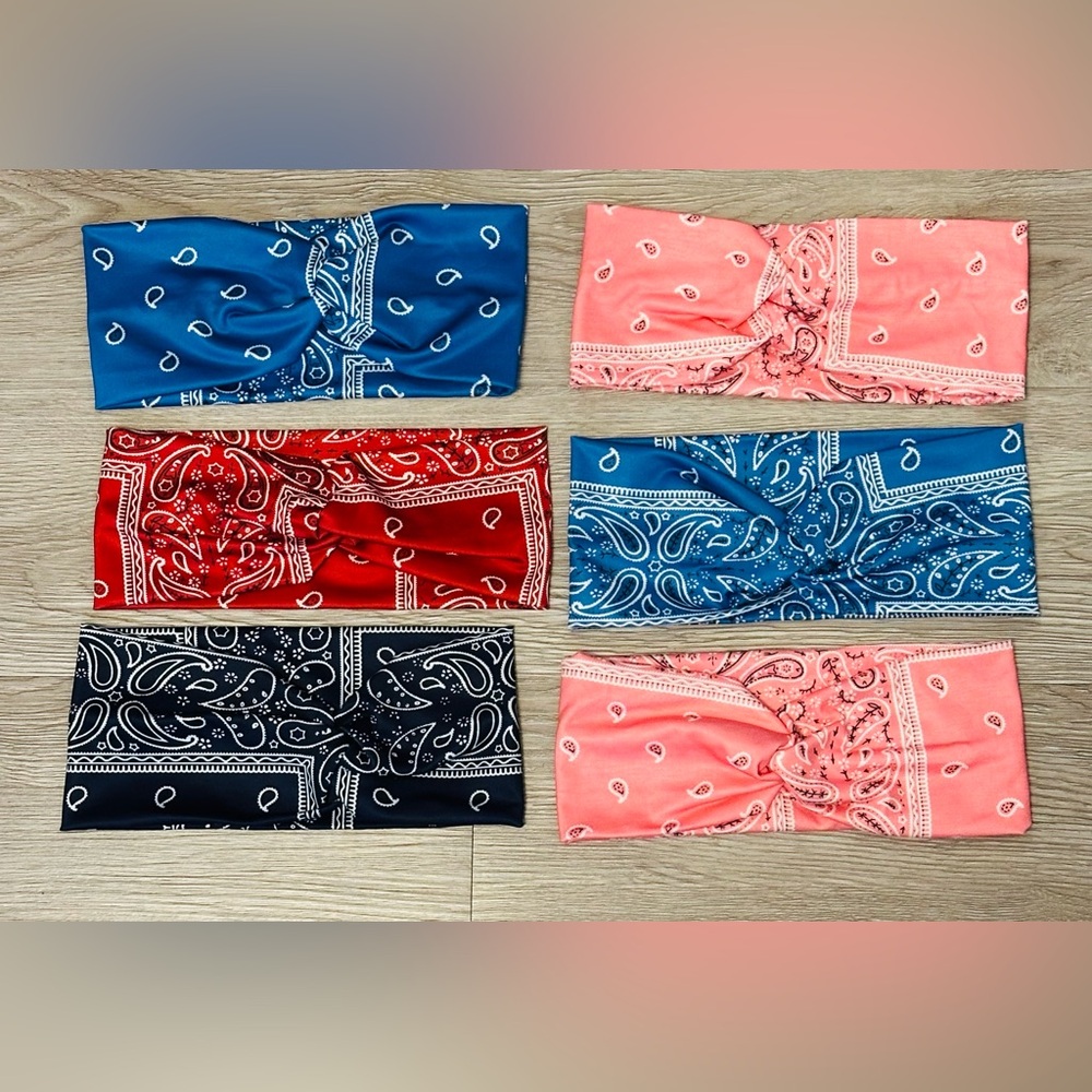 NEW BOHO BANDANA KNOT HEADBANDS